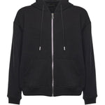 Felpa con zip HUGEL NERO GIULIANO GALIANO 