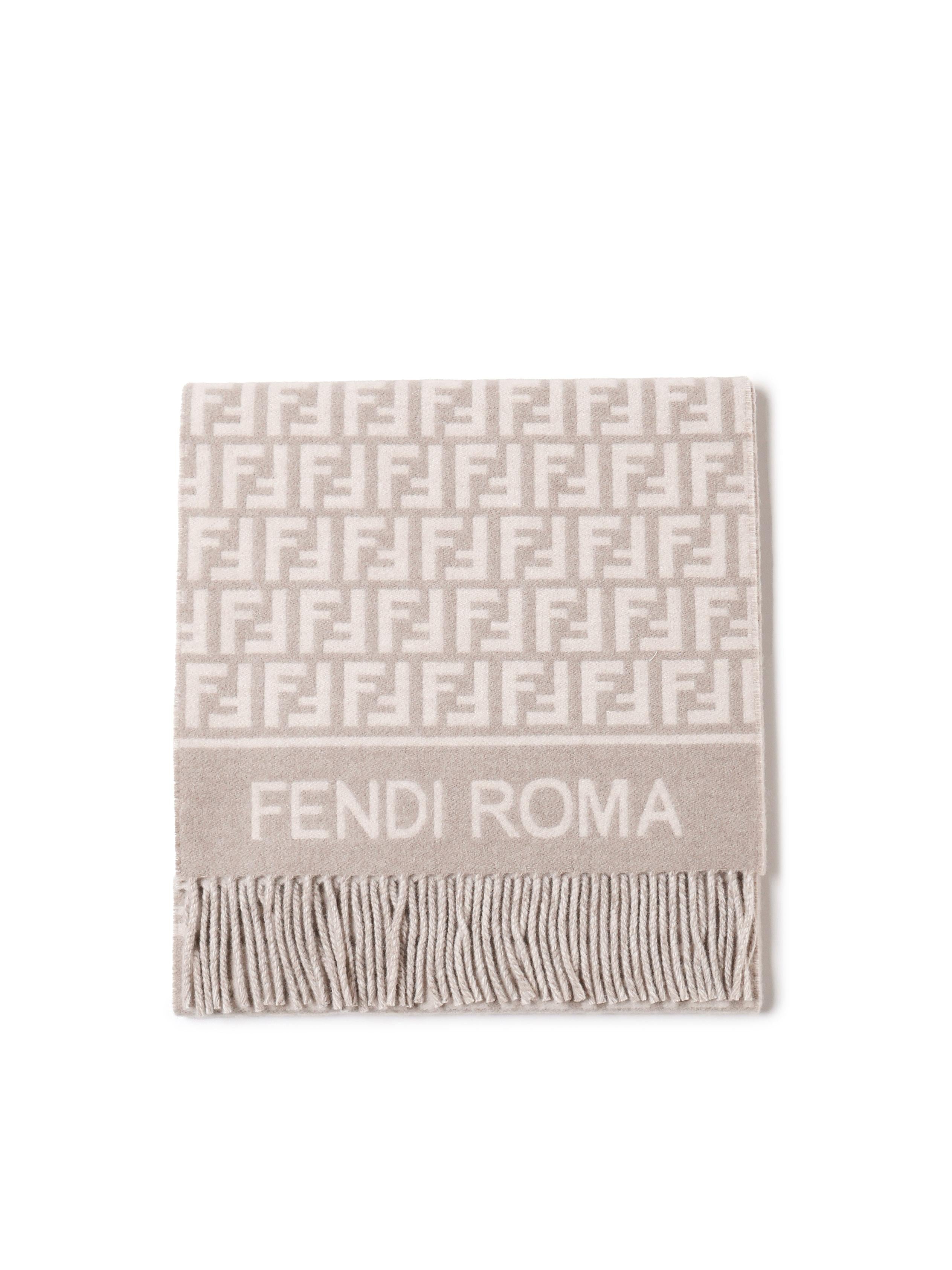 Sciarpa in lana e cashmere FF Jacquard FXT113 AQCWF0QD3 FENDI 