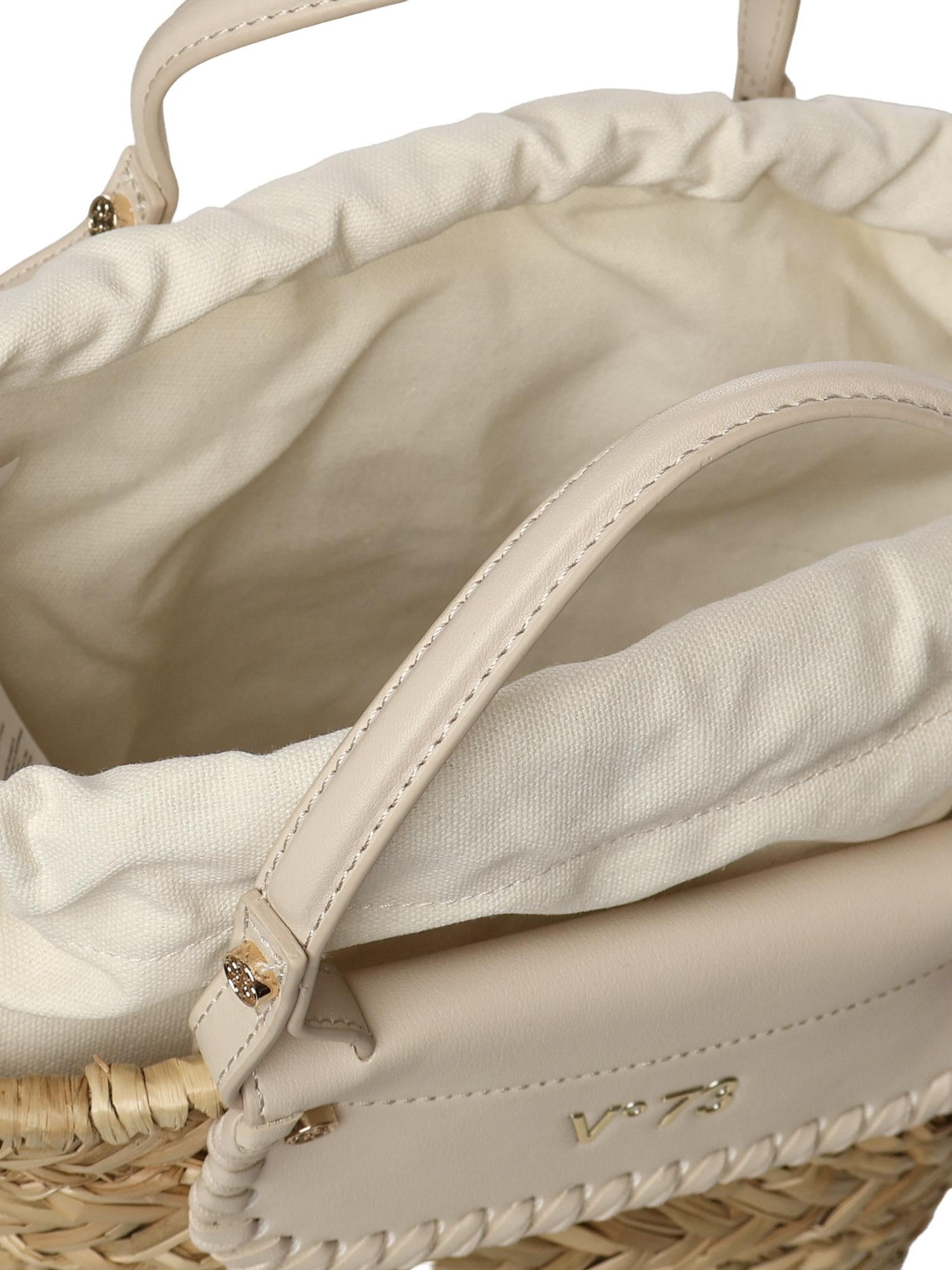 Mini bag Vanna con logo 73BS9N202 VANNAOFF WHITE/NATURALE V° 73 