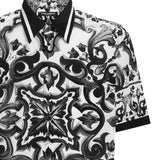 Camicia in seta stampa Maiolica G5LG9T HI1Y6IZ3TN DOLCE & GABBANA 