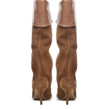 Stivali in pelle scamosciata PX1685XV0SN SIGARO COGNAC PARIS TEXAS 