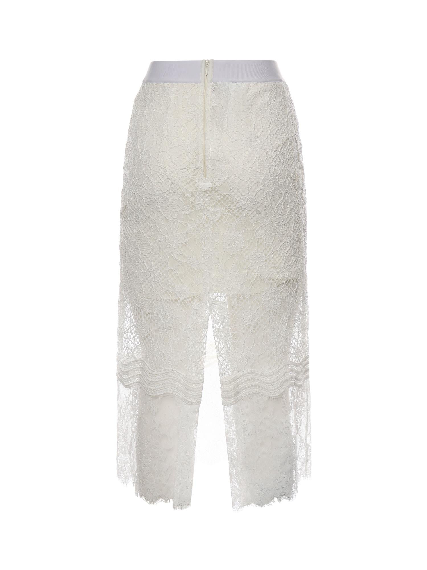 Gonna midi in pizzo con spacchetti 106664 A381Z05 PINKO 