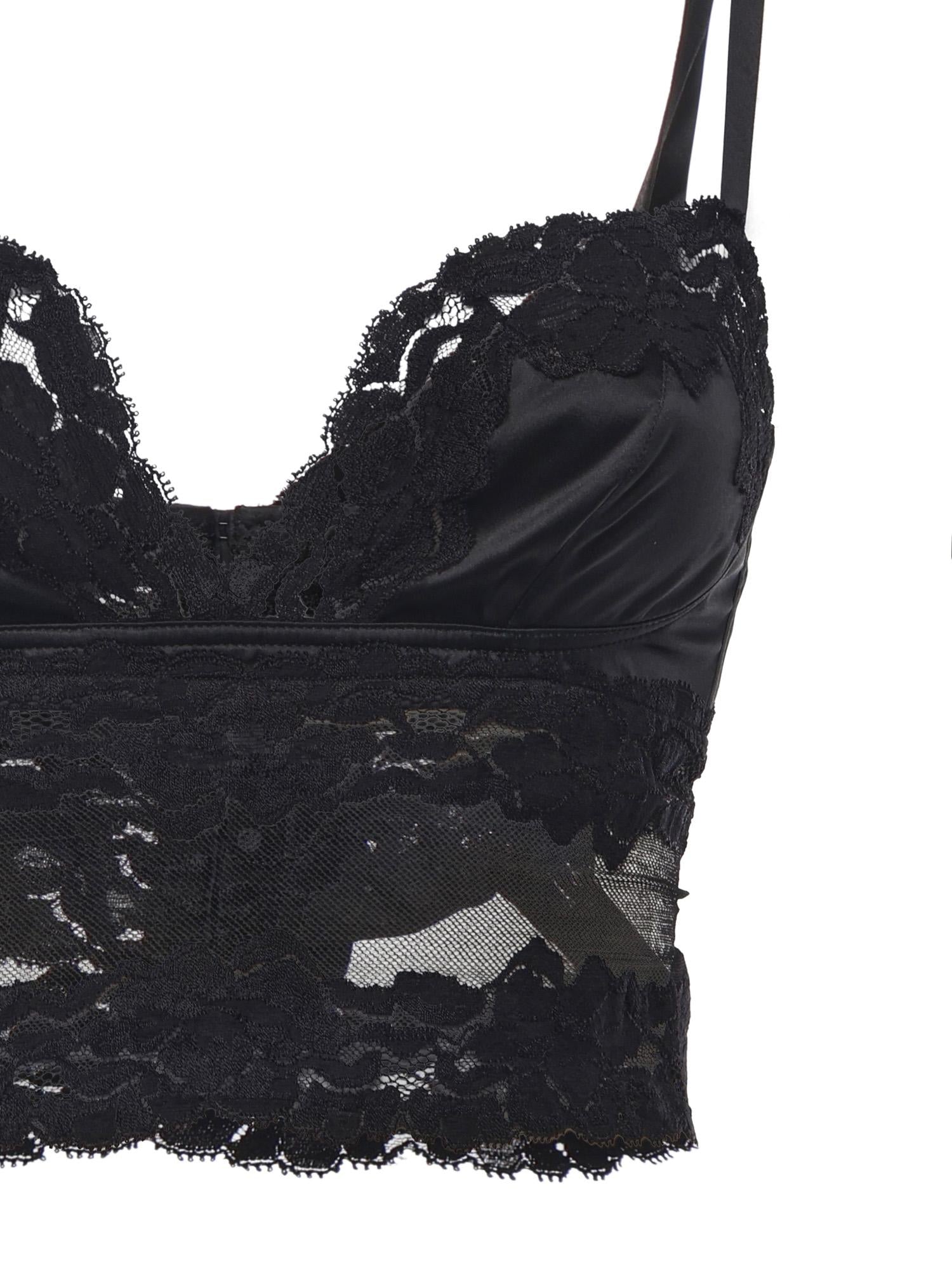 Top con reggiseno in pizzo e raso O7A33T ON07VN0000 DOLCE & GABBANA 