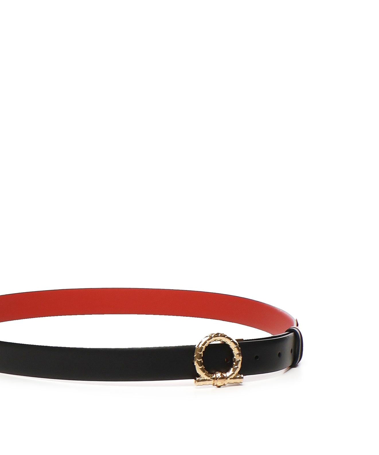 Cintura reversibile con Gancini<BR/> 230372 780478004 FERRAGAMO 