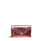 Bustina in pelle metallizzata con logo 105347 A2OTQ59Q PINKO 