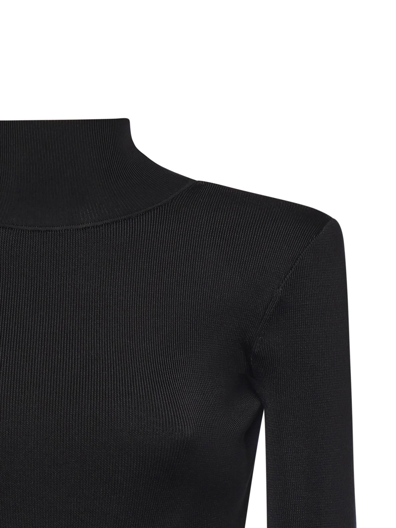 Abito lungo in maglia SC25007X B SELF-PORTRAIT 