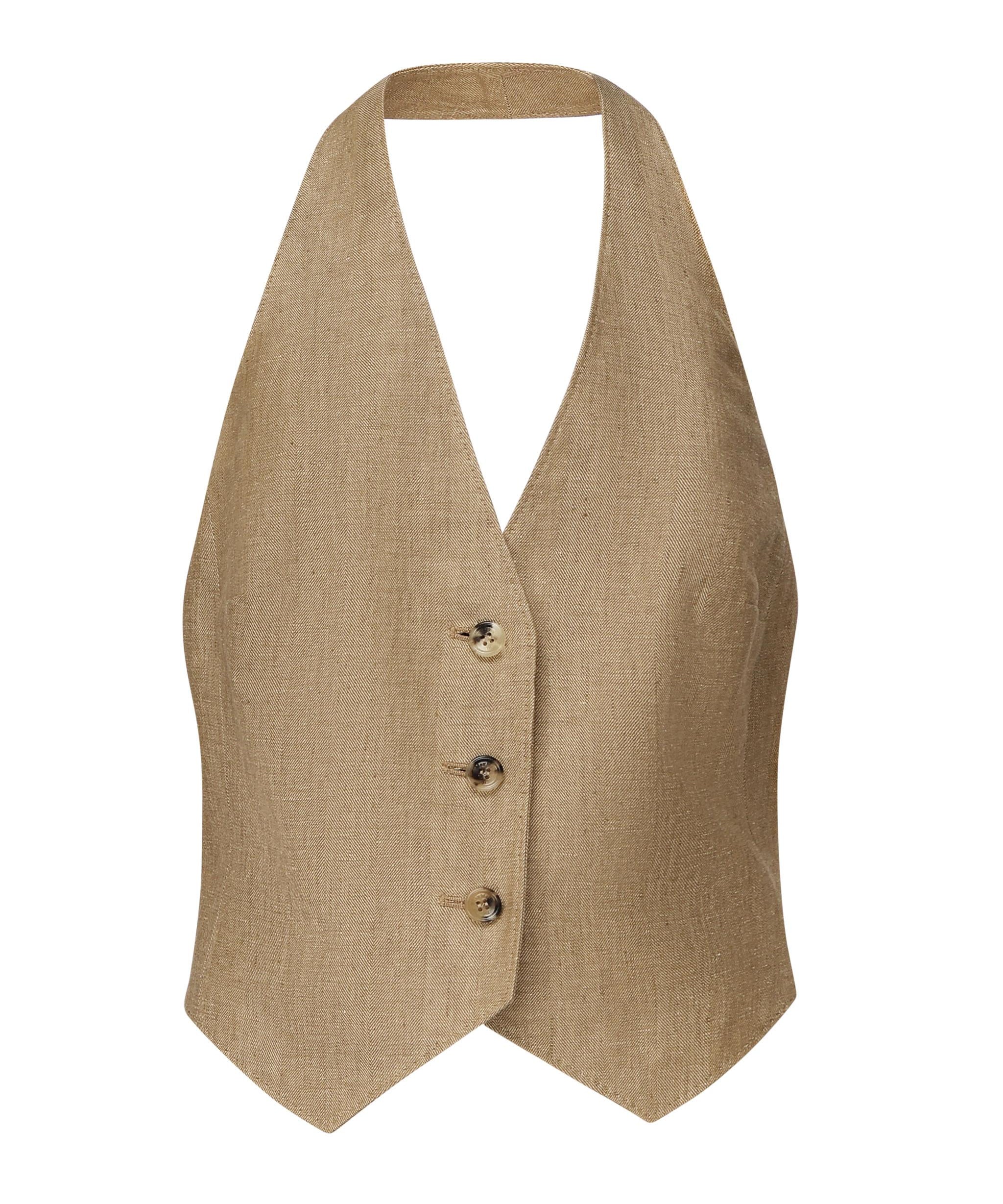 Gilet Sauro in lino 2511151012600 001 MAX MARA 