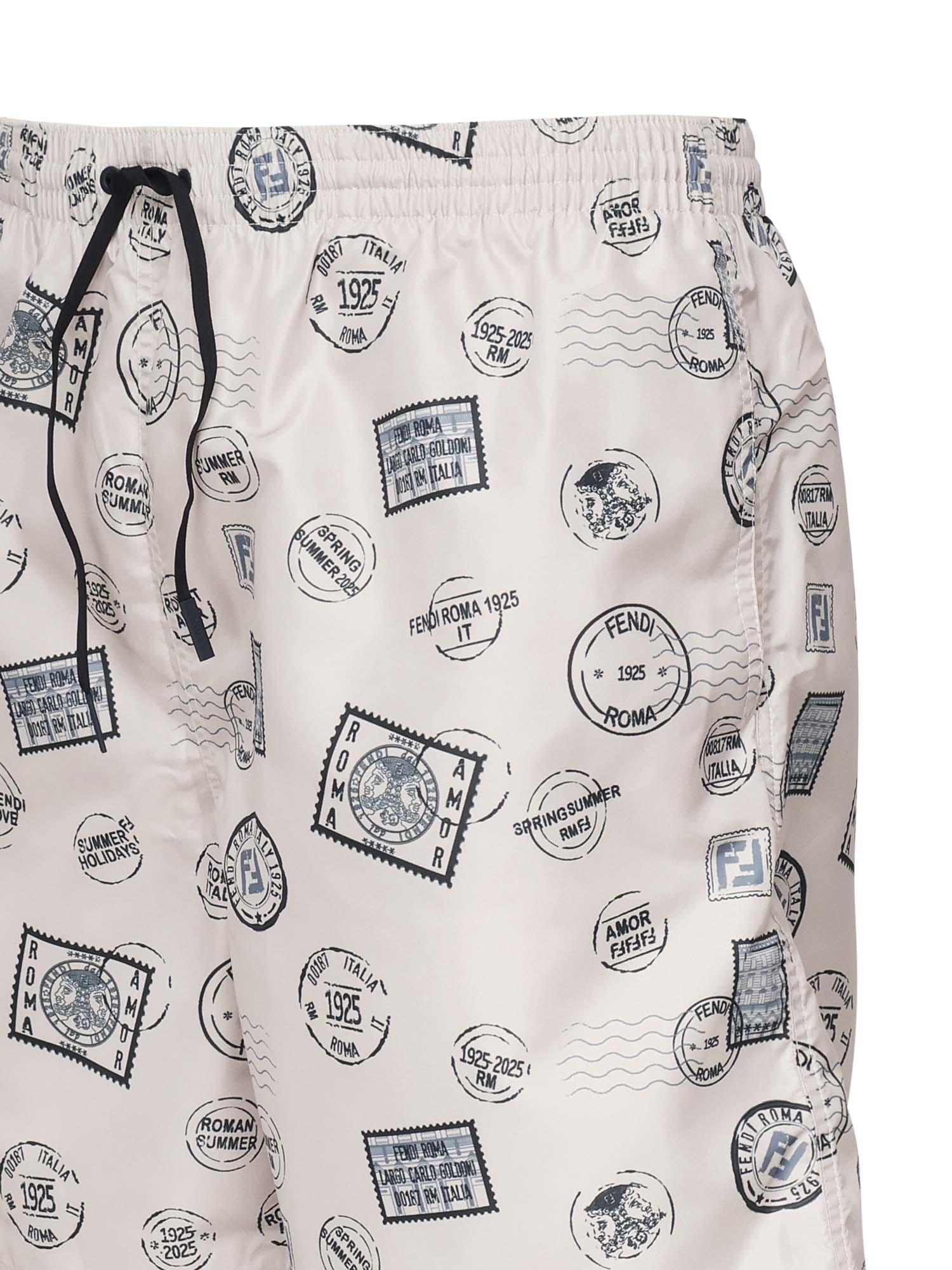 Boxer mare in nylon stampato FXB134 AV64F0YPK FENDI 