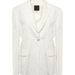 Blazer monopetto in misto lino e viscosa 104944 A2FAZ05 PINKO 