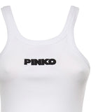 Tank top con logo 3D 107302 A3H6Z14 PINKO 