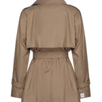 Trench corto doppiopetto in twill di cotone 2529026044600 001 MAX MARA THE CUBE 