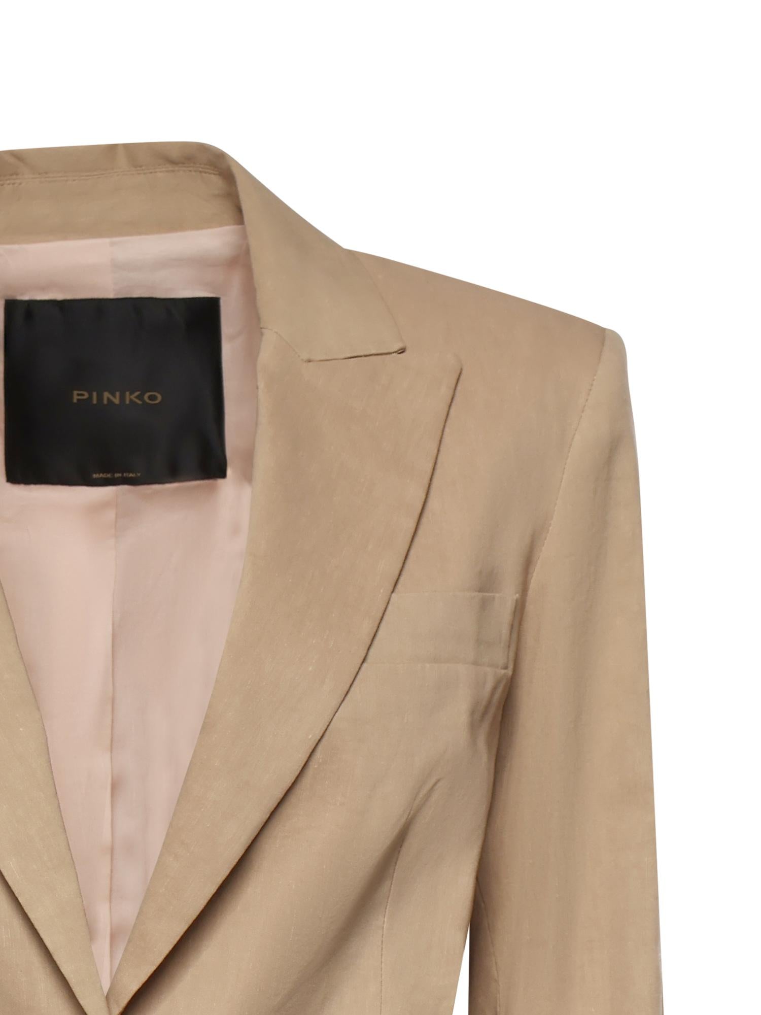 Giacca in misto lino 106597 A34ID41 PINKO 