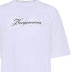 T-shirt Jacquemus con logo TSW00596AJ00289 100 JACQUEMUS 