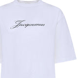 T-shirt Jacquemus con logo TSW00596AJ00289 100 JACQUEMUS 