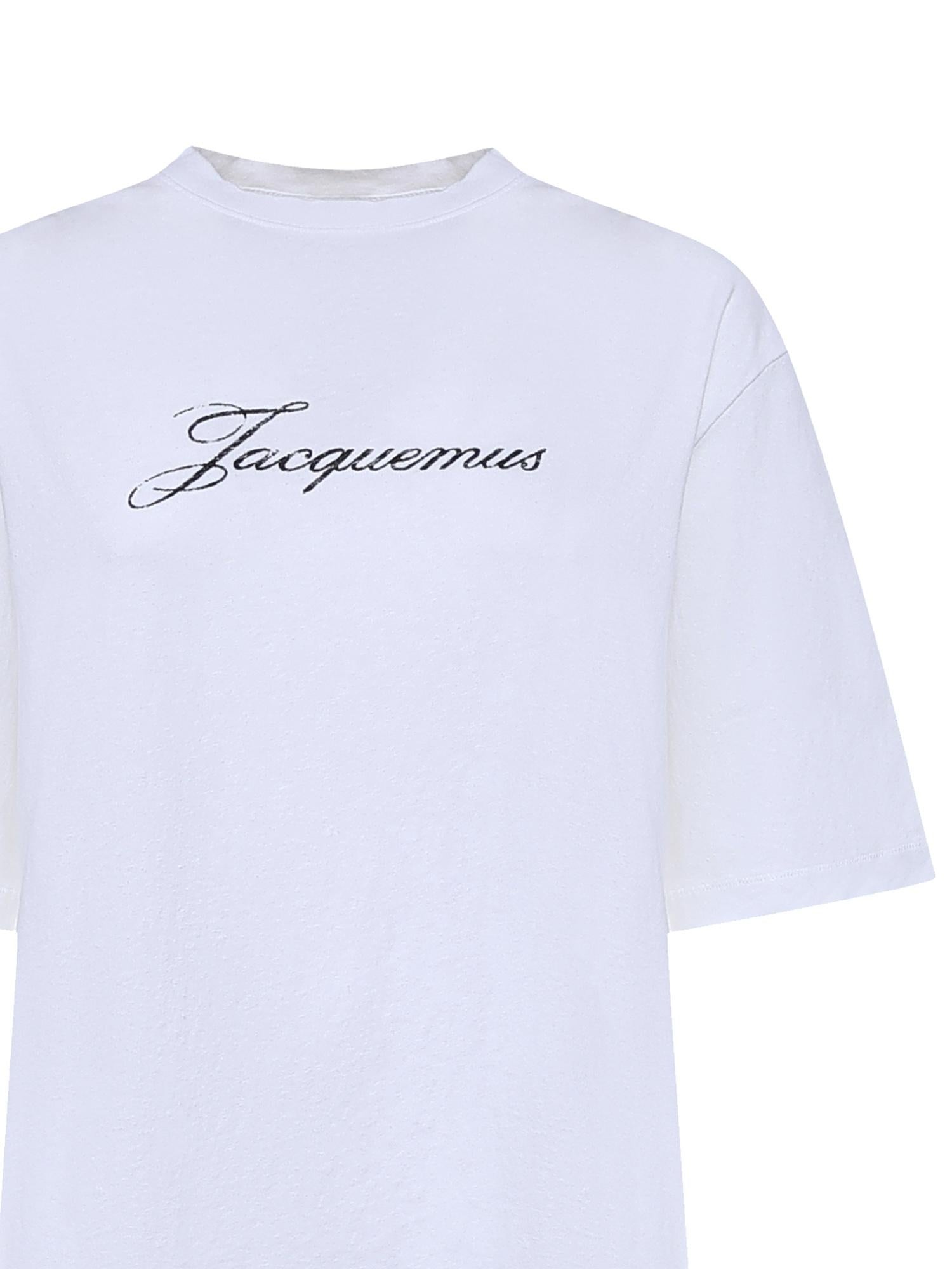 T-shirt Jacquemus con logo TSW00596AJ00289 100 JACQUEMUS 