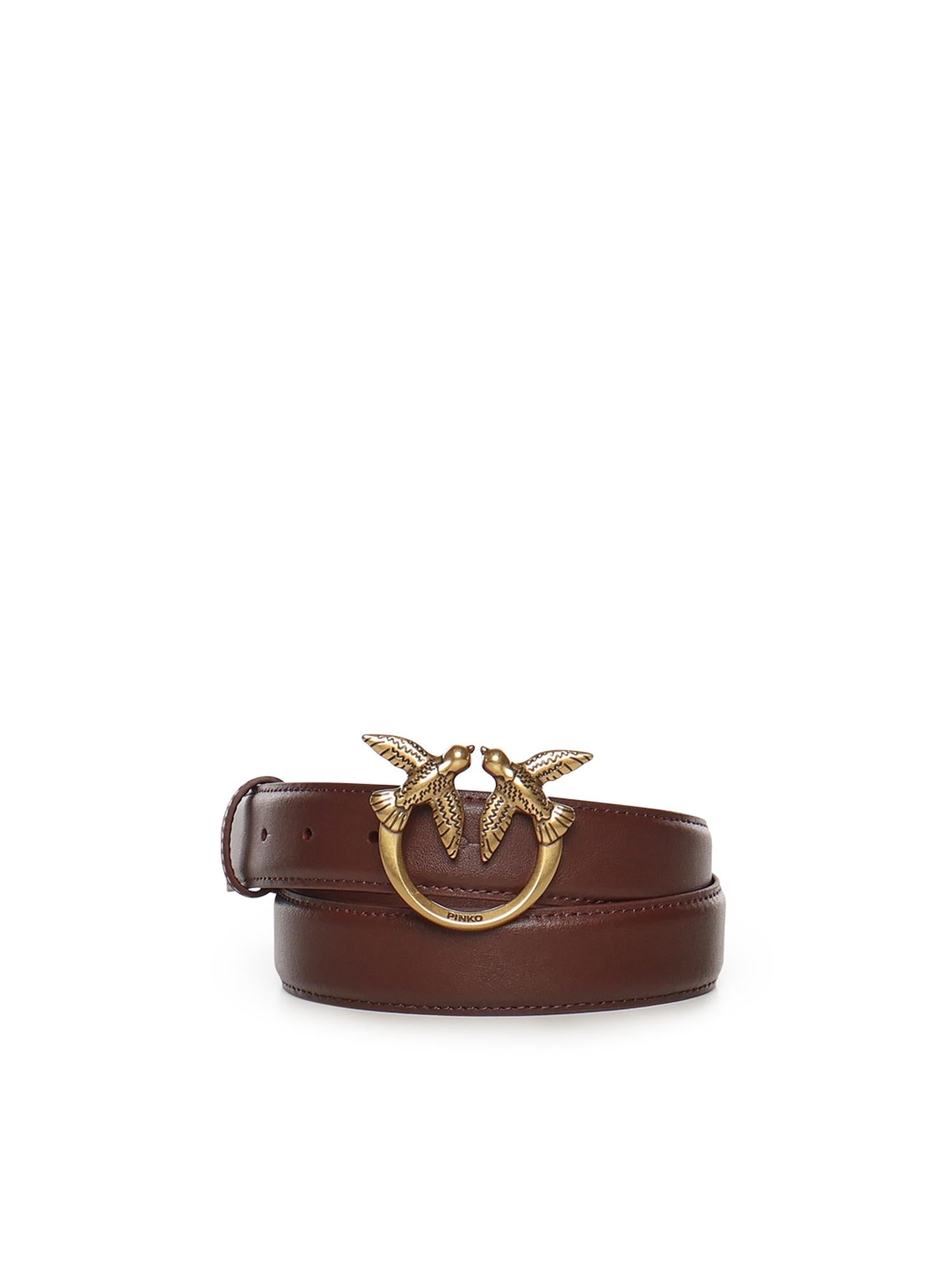 Cintura Love Birds in pelle 100125 A0F1R49Q PINKO 