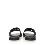 Slide in pelle con logo A80397 A036380999 DOLCE & GABBANA 