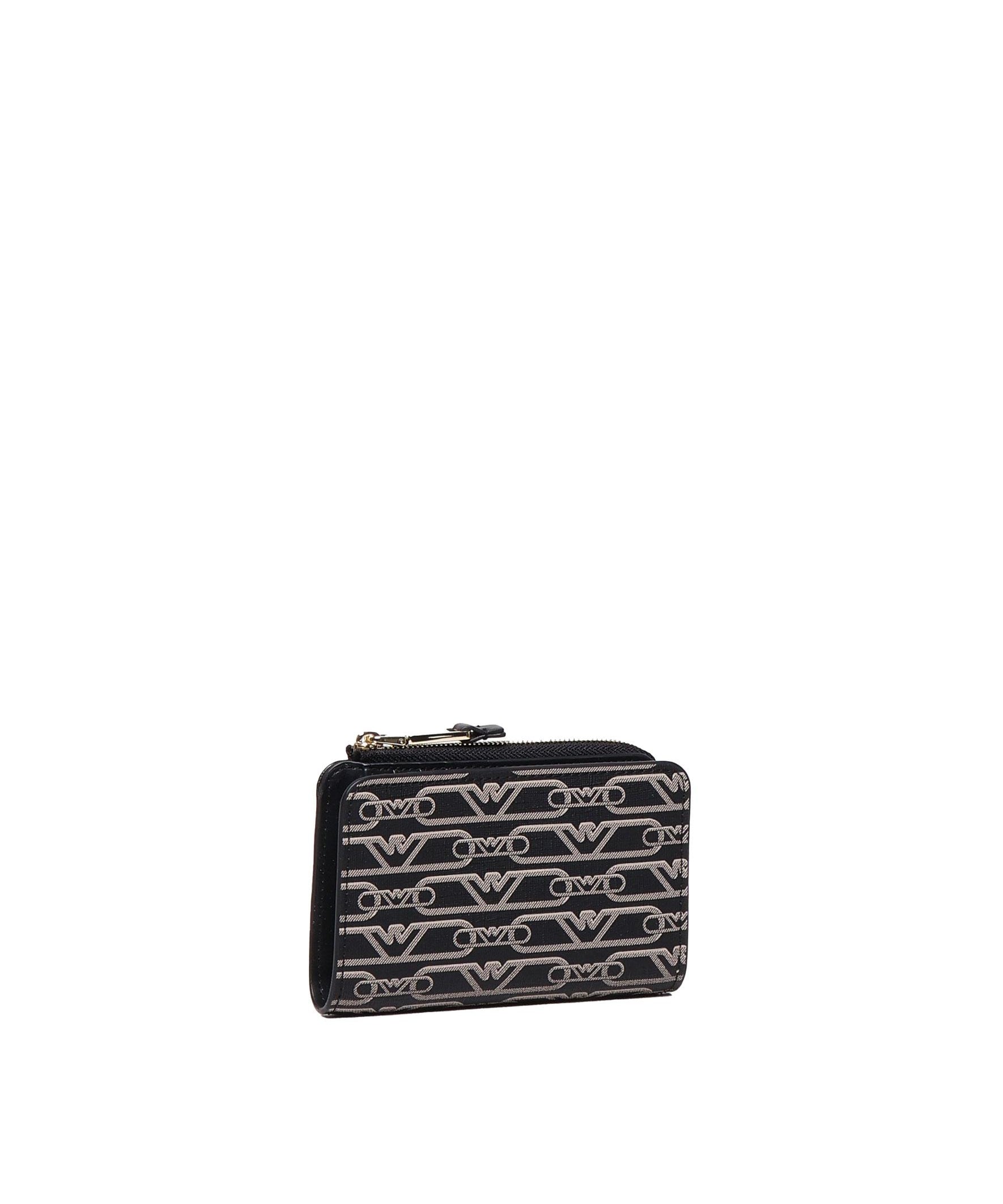 Portafoglio zip around in tessuto con logo jacquard EW000369 AF11951FC033 EMPORIO ARMANI 