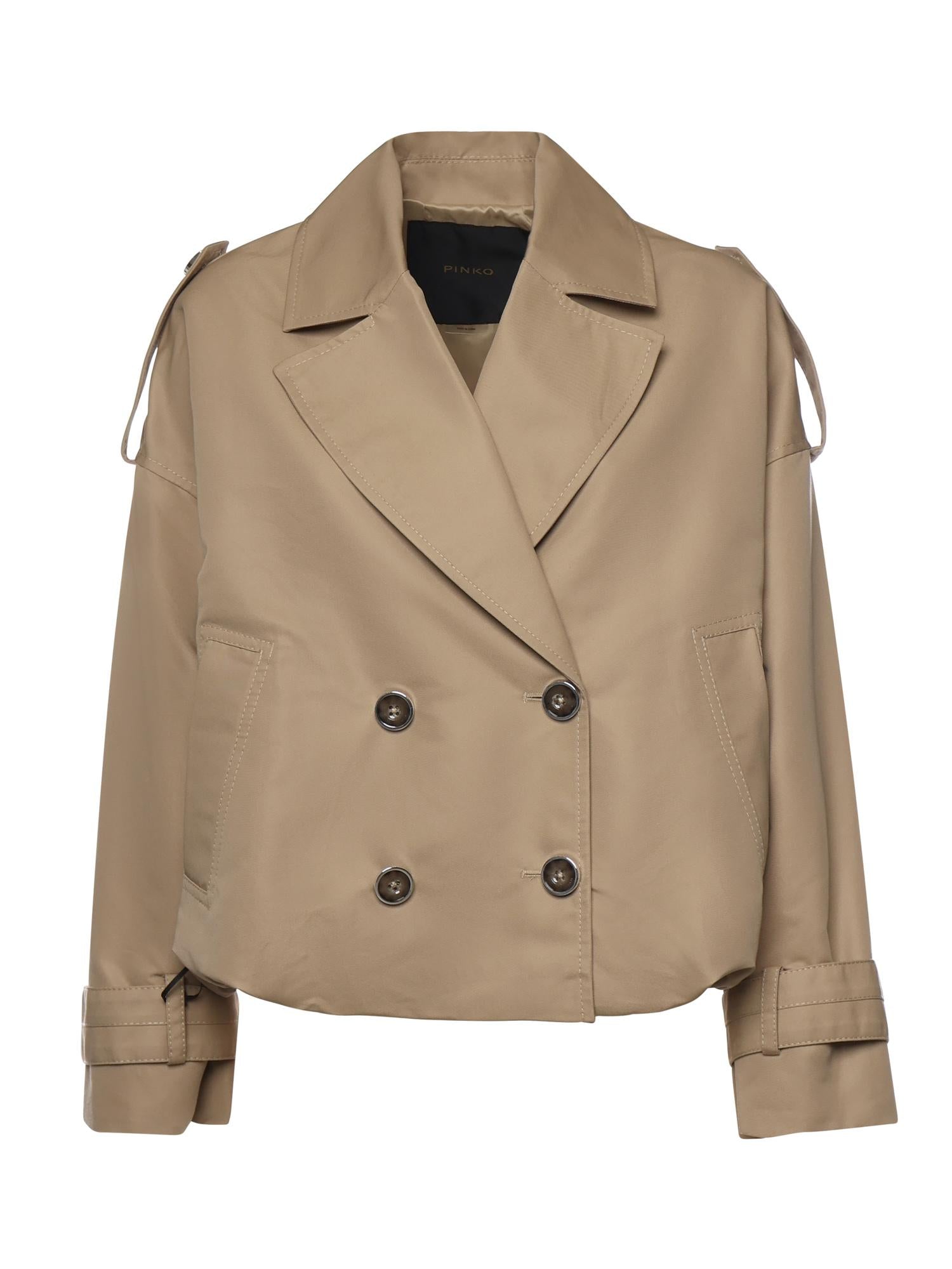 Trench cropped doppiopetto 106325 A1PRD41 PINKO 
