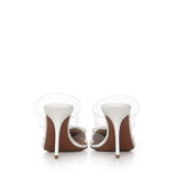 Mule Le Cœur in pelle verniciata AA3M053CK150 010 ALAIA 
