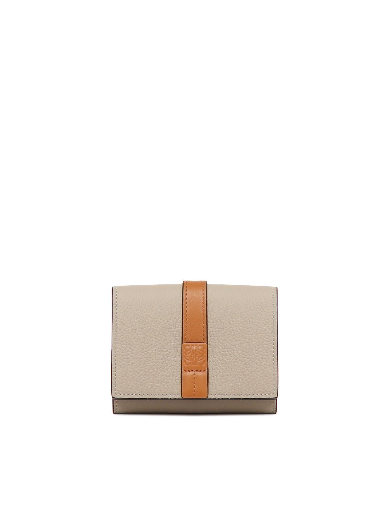 Portafoglio trifold in pelle di vitello granata C660TR2X03 2463 LOEWE 