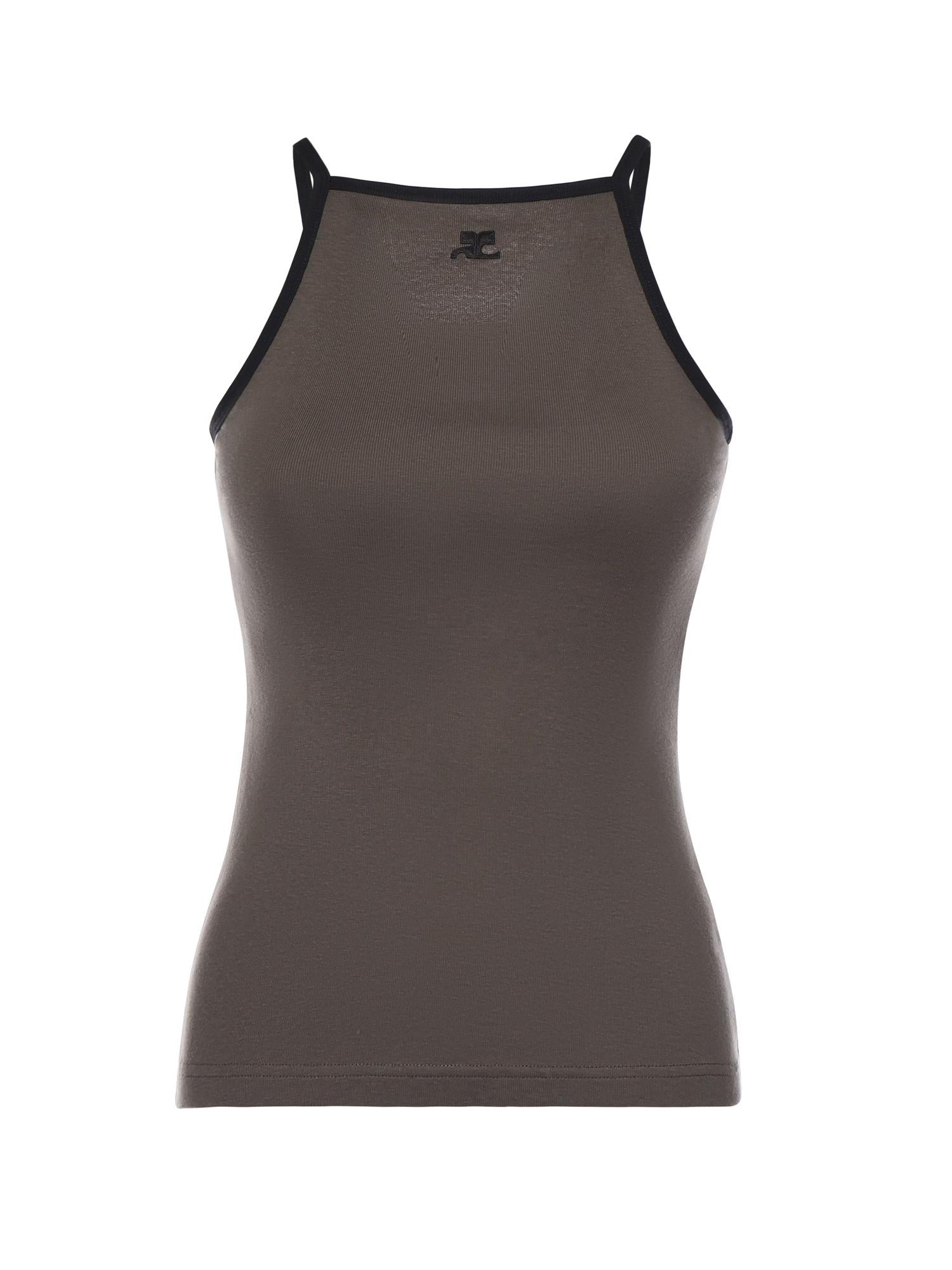 Canotta Contrast in cotone 126JDE149JS0203 B214 COURREGES 