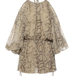 Tuta Vesta in georgette T190171B TNP264NATURAL PYTHON THE ANDAMANE 