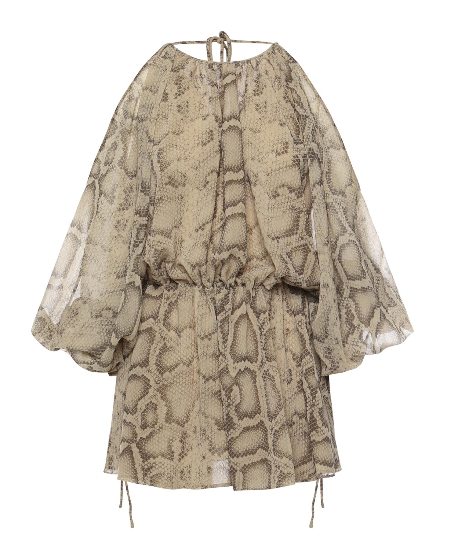 Tuta Vesta in georgette T190171B TNP264NATURAL PYTHON THE ANDAMANE 