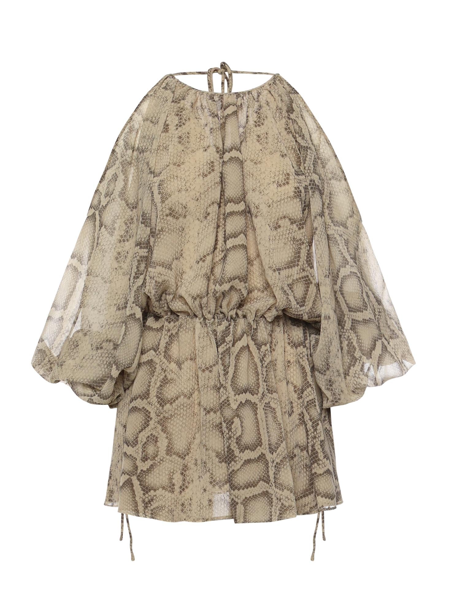 Tuta Vesta in georgette T190171B TNP264NATURAL PYTHON THE ANDAMANE 