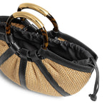 Borsa Shell medium in paglia e pelle E1U5D180201 846 COCCINELLE 