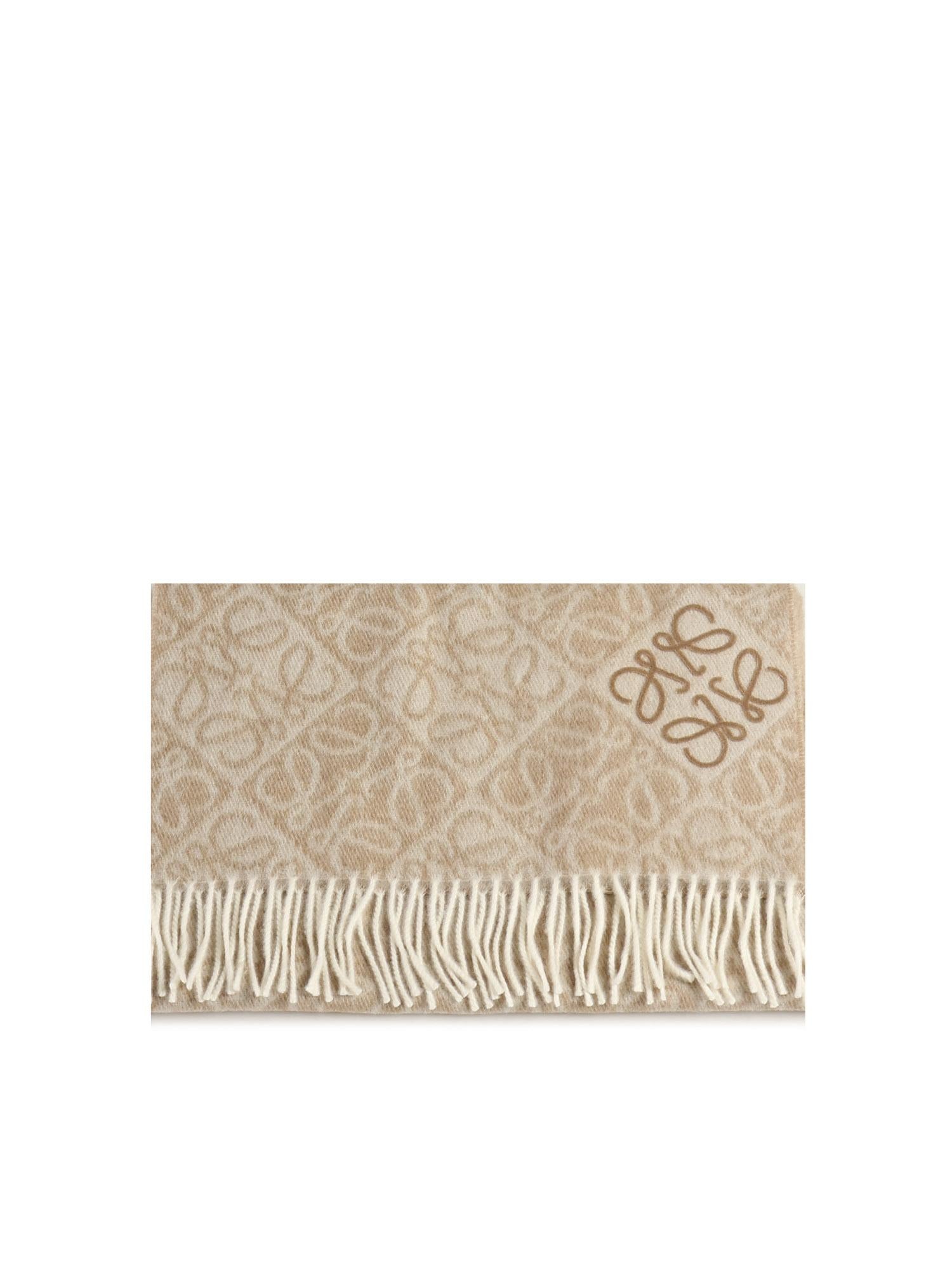 Sciarpa anagram in lana e cashmere F811SS1X01 2140 LOEWE 