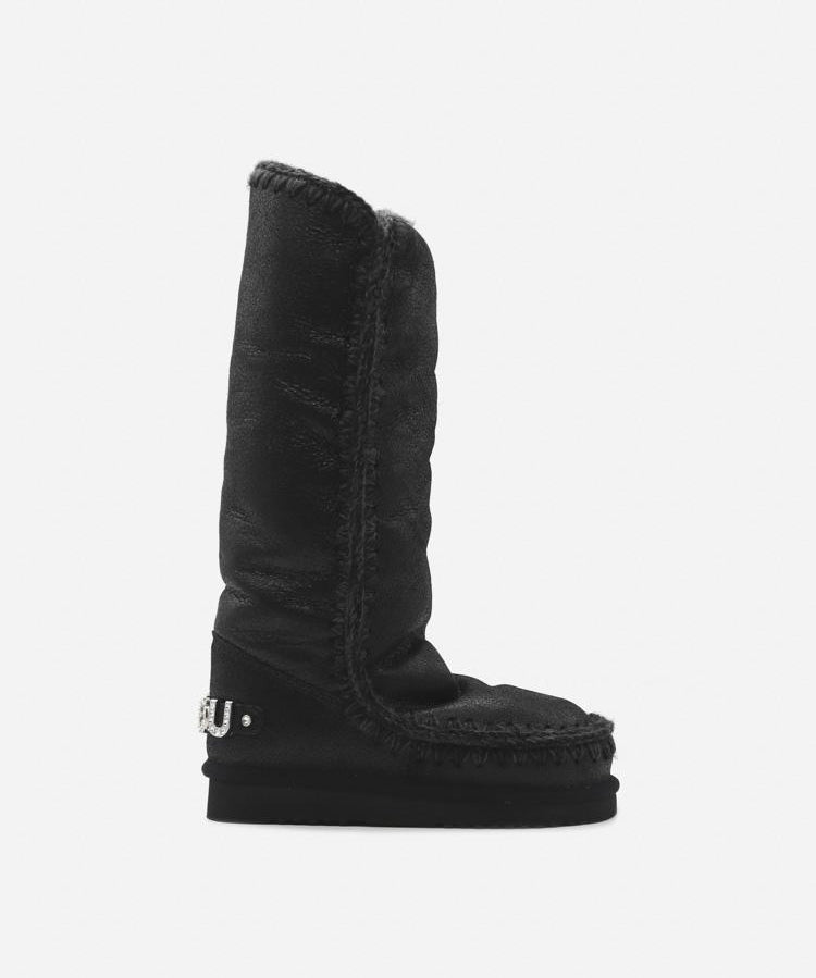 Stivali Eskimo 40 rhinestones logo MUFW101052B CBKG MOU 