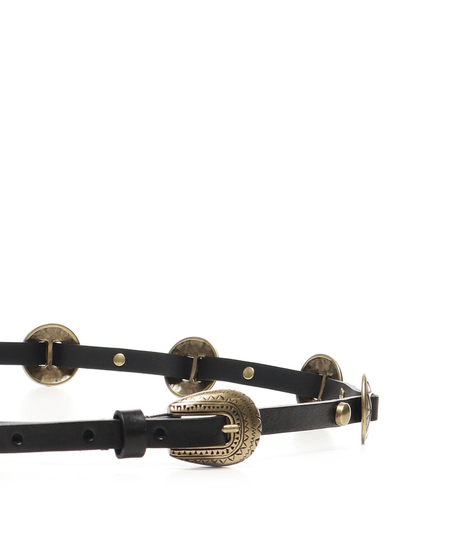 Cintura sottile con placche incise in metallo 104038 A23SZ99W PINKO 