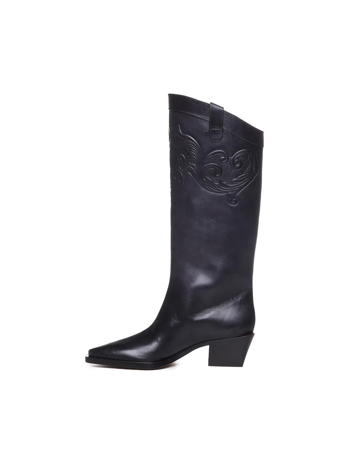 Stivali camperos Sienna SIENNA NAPPA LEATHERVEGGY BLACK MAISON SKORPIOS 