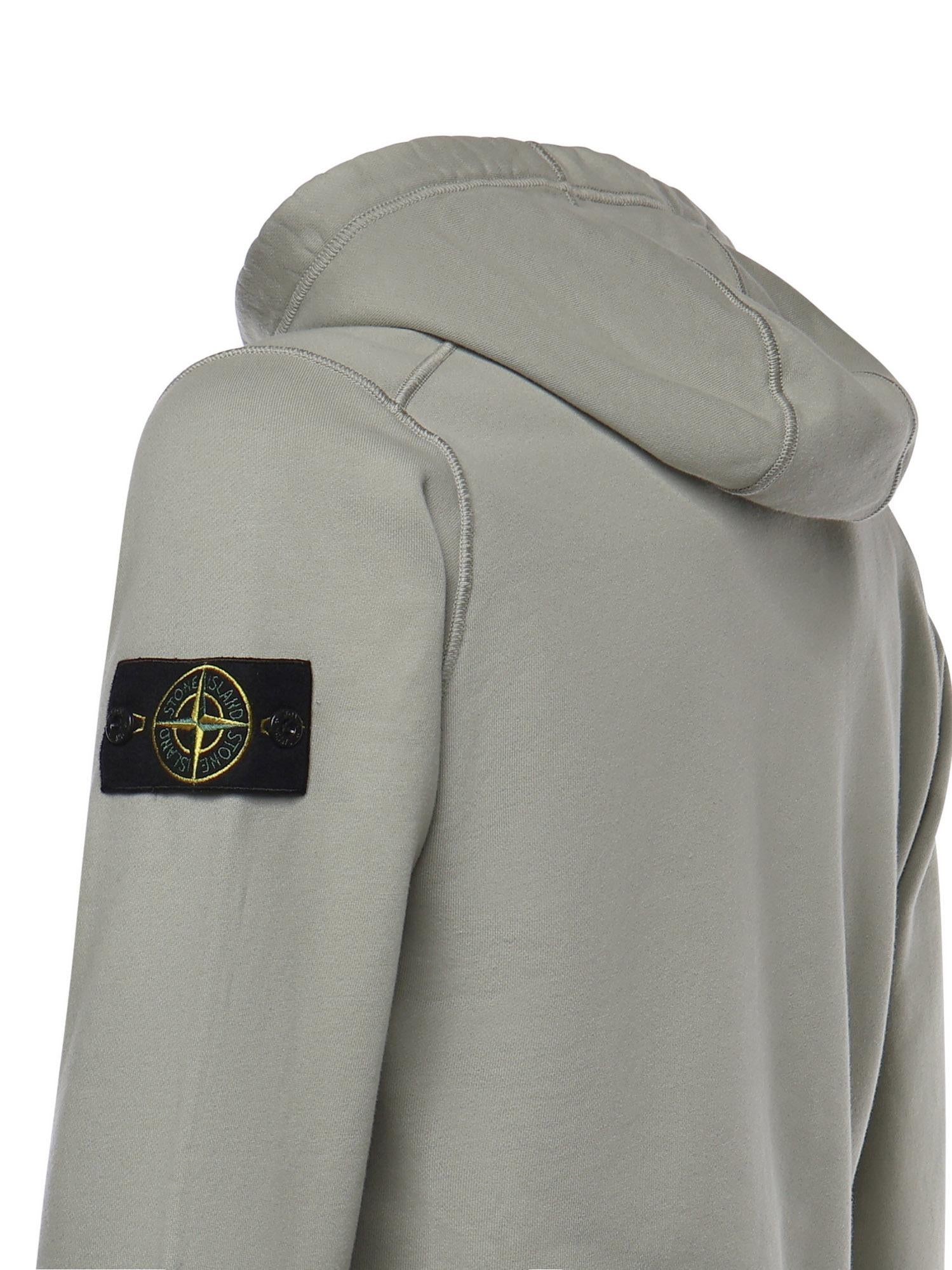 Felpa in cotone con logo L1S156100061 S0051V0055 STONE ISLAND 