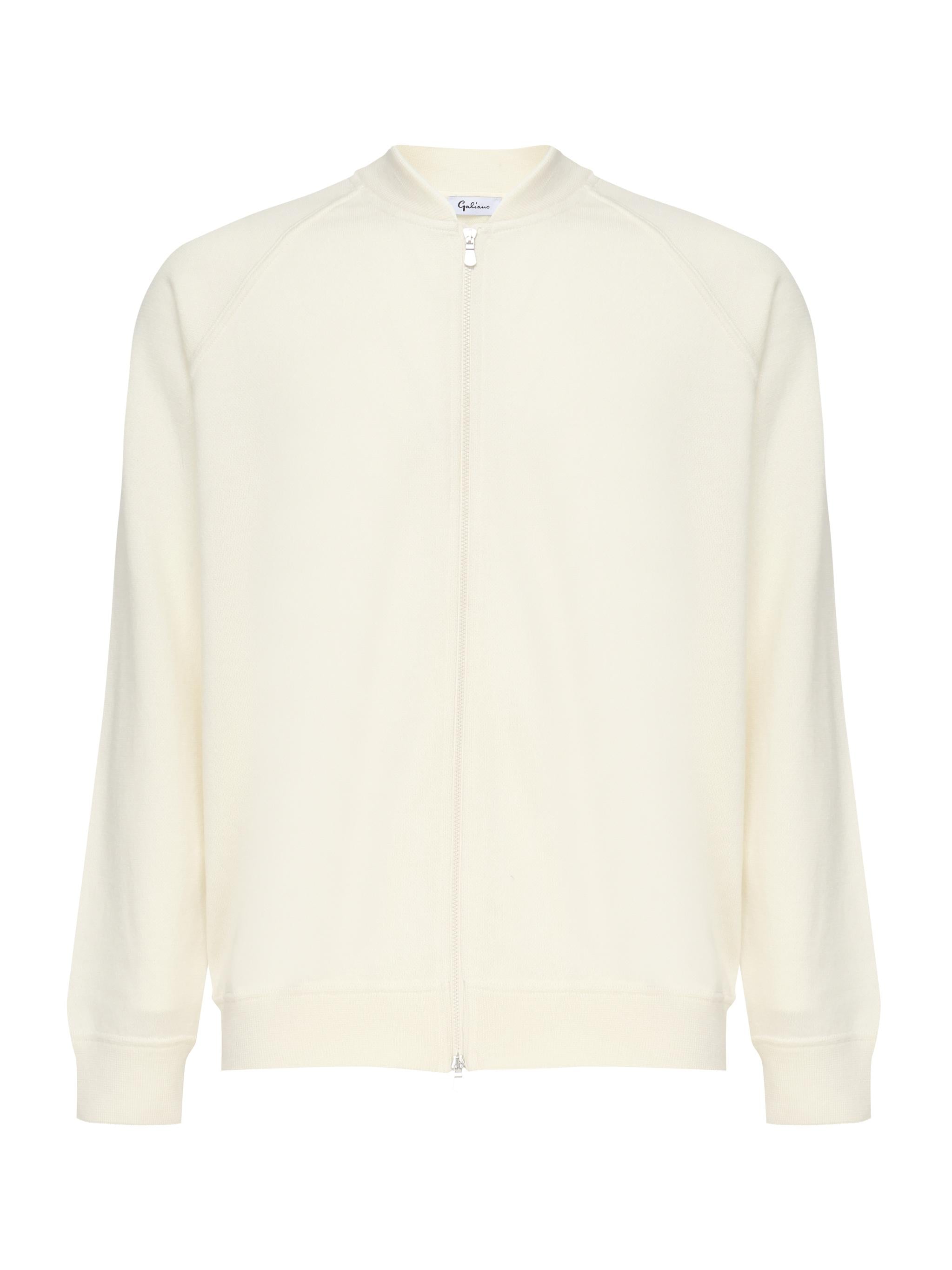Felpa con zip in lana 14803 57133005 GALIANO 