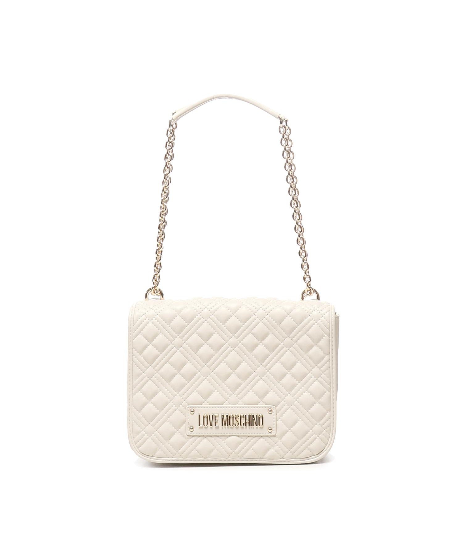 Borsa a spalla trapuntata con logo JC4000PP1LLA0 110 LOVE MOSCHINO 