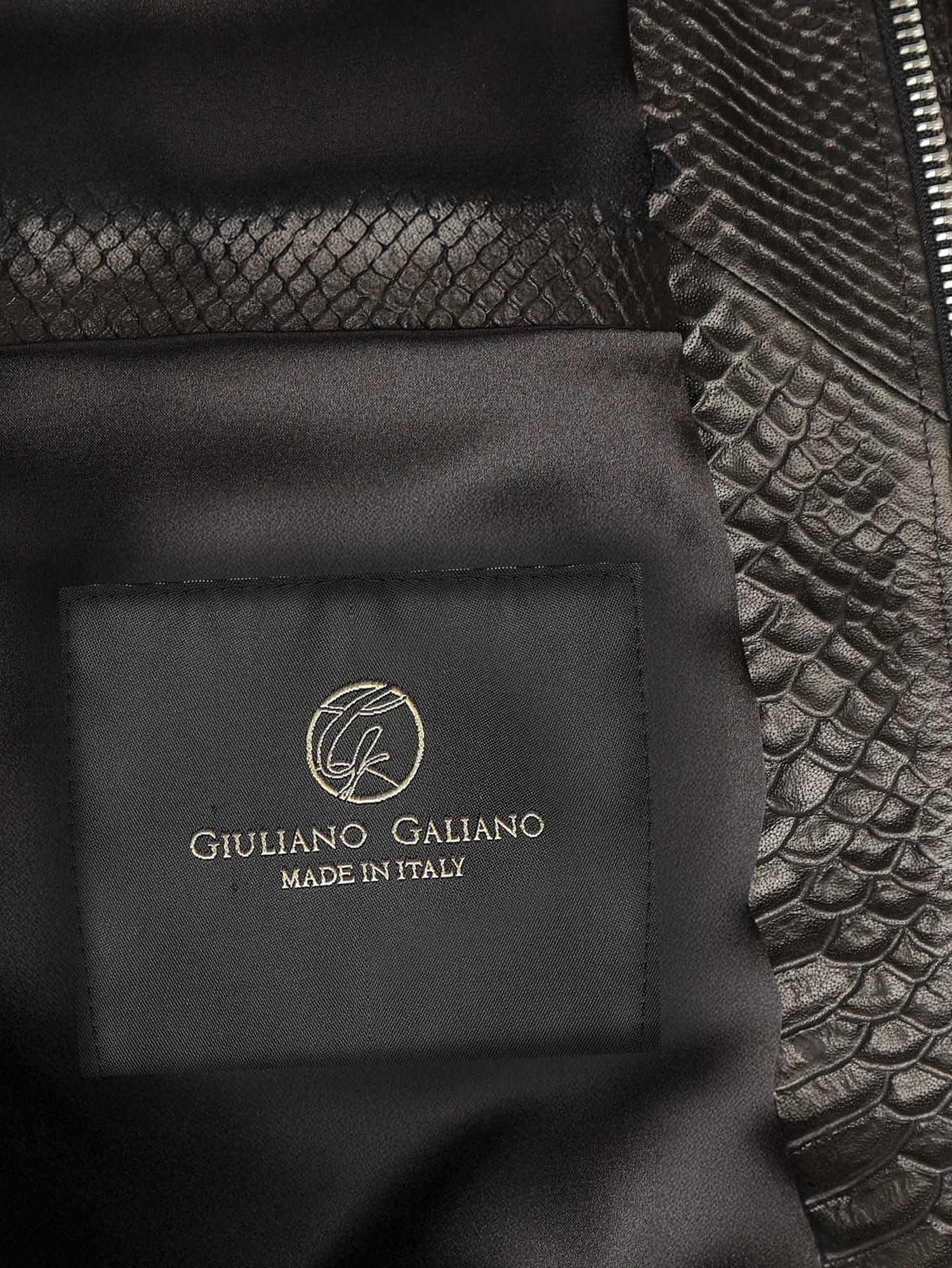 Bomber Florence in pelle GOODFELLAS PITONENERO GIULIANO GALIANO 