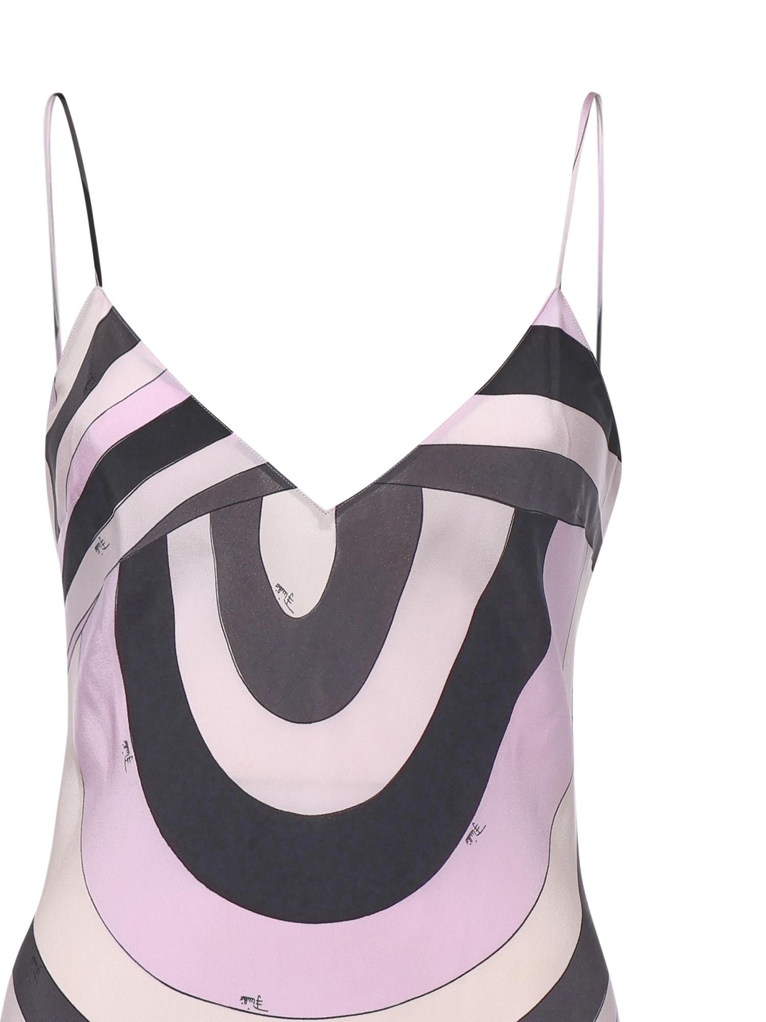 Abito in seta con stampa Iride 5URI26 5U753010 PUCCI 