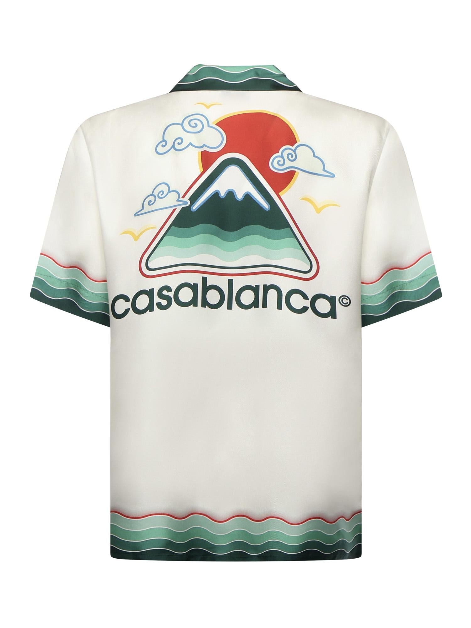 Camicia in seta Montagne Ondulee MPF25SH003 05 CASABLANCA 