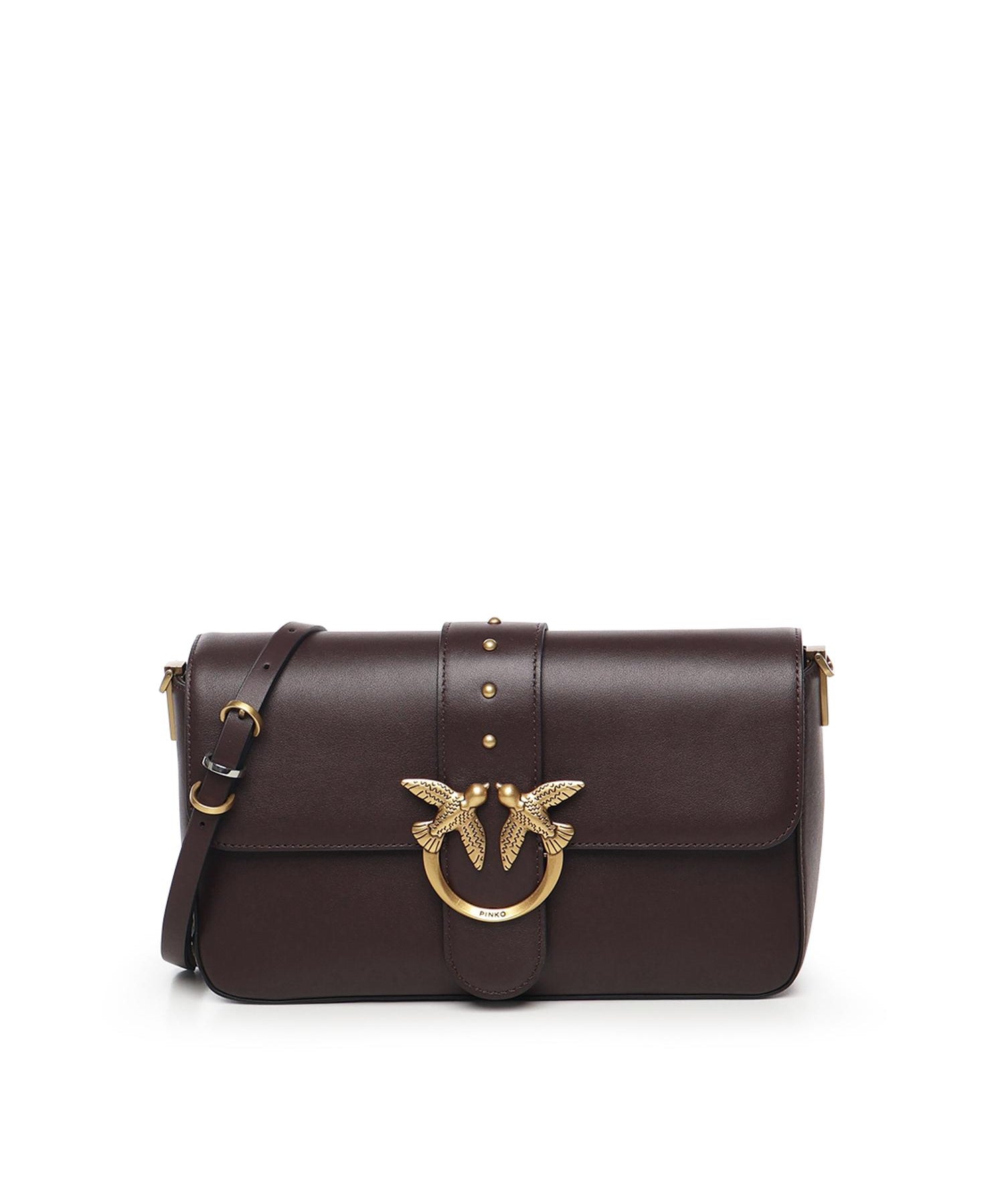 Borsa Love Bag One Slouchy in pelle 105823 A0QOLA7Q PINKO 