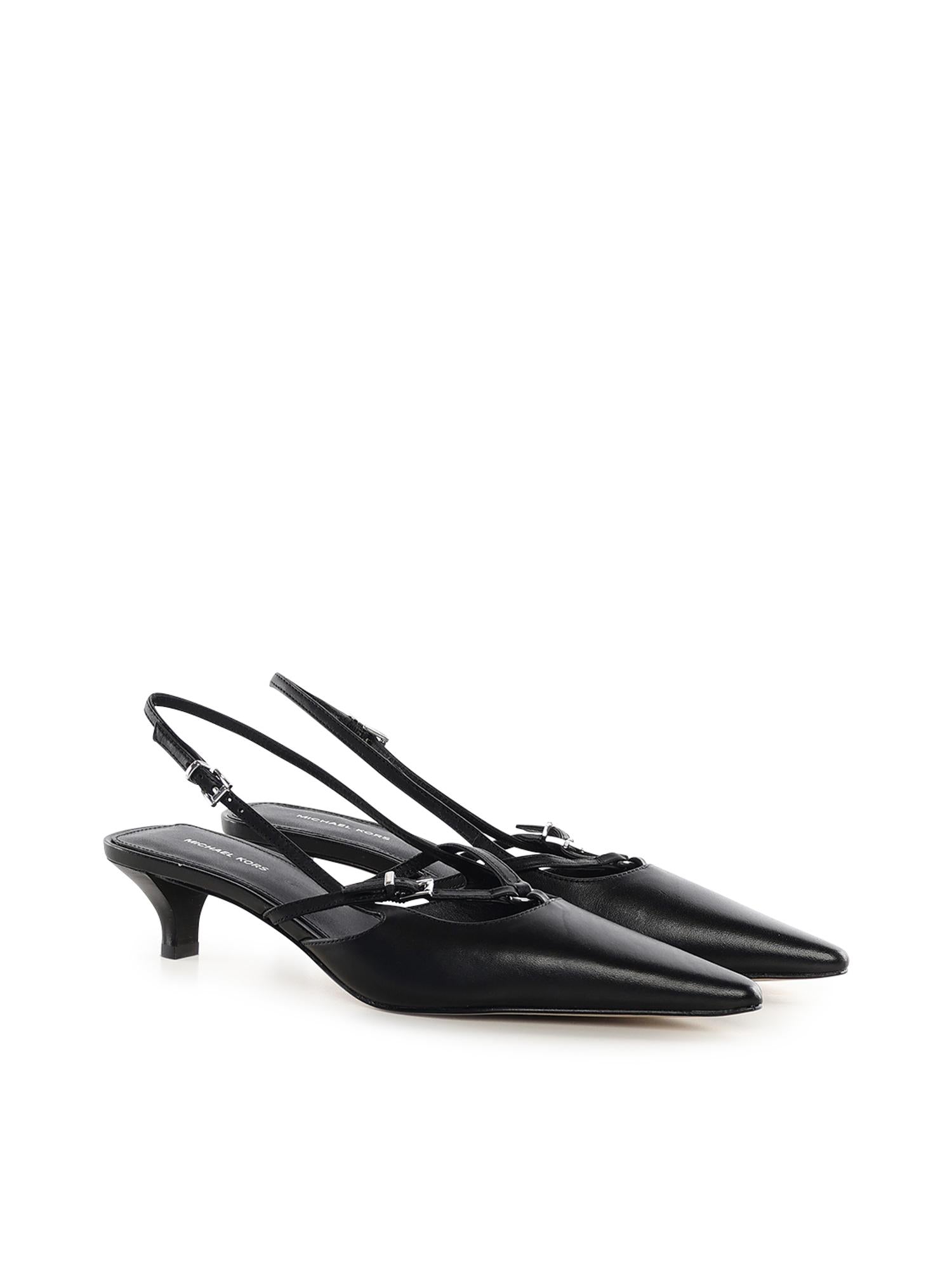 Décolleté slingback Selina in pelle 40F5SLMP2L 001 MICHAEL MICHAEL KORS