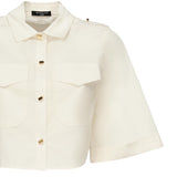Camicia cropped con tasche 5GGH27 7315AG053 MARCIANO BY GUESS 