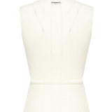 Top smanicato seta e cachemire a costine 104741 A2FRZ09 PINKO 