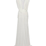 Abito con drappeggio ondulato 24043346 WHITE CHRISTOPHER ESBER 