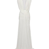 Abito con drappeggio ondulato 24043346 WHITE CHRISTOPHER ESBER 