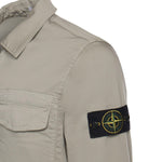 Overshirt in raso di cotone con logo L1S151200015 S0012V0061 STONE ISLAND 