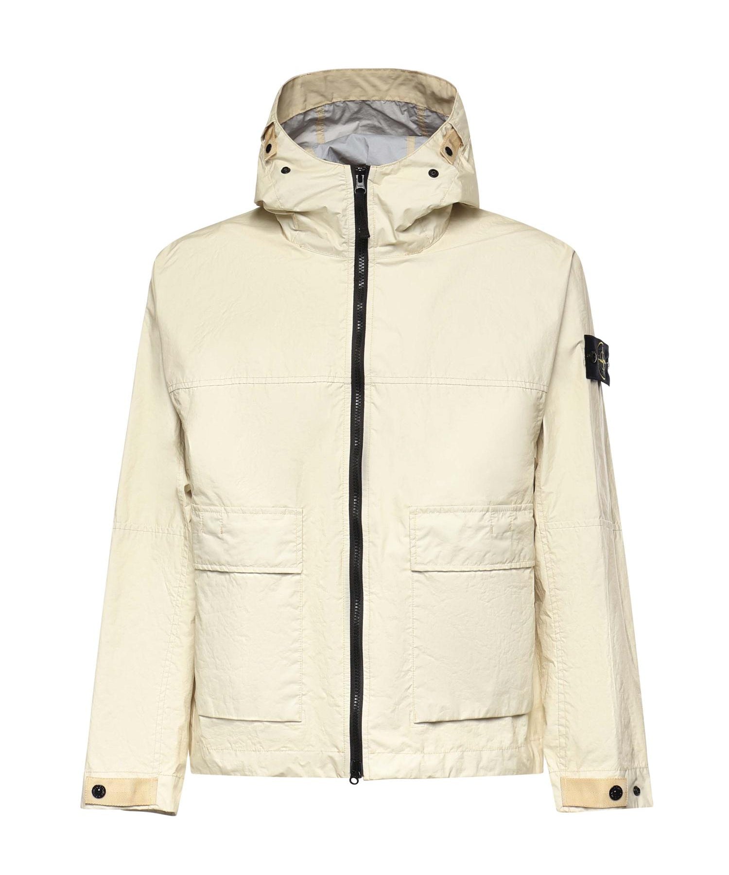 Giacca con cappuccio in nylon con logo L1S154100004 S0A21V0093 STONE ISLAND 