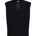 Gilet in lana a coste 835333 V5L704140 BOTTEGA VENETA 
