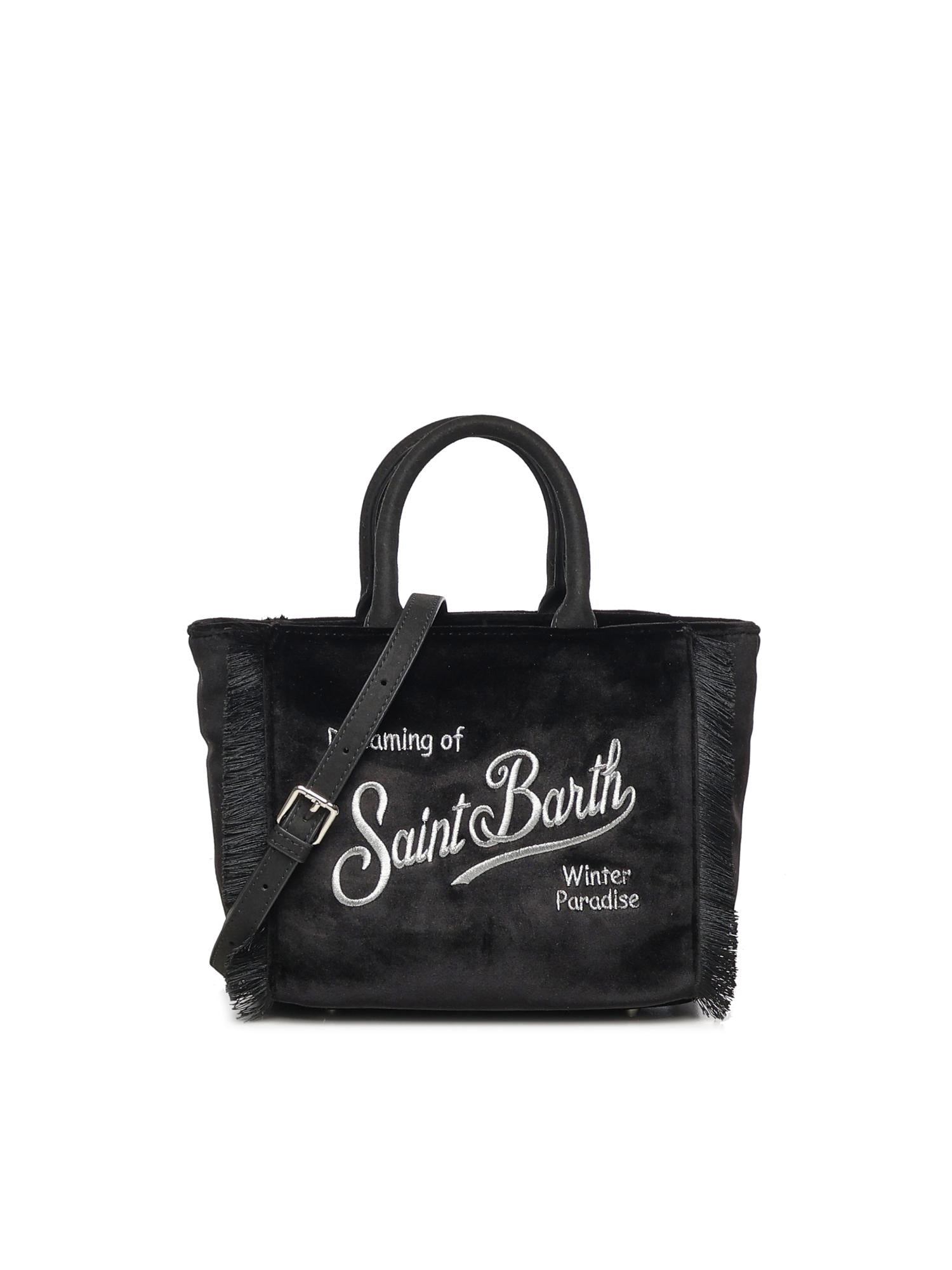 Mini bag Vanity velvet con logo VAMI027 00207I MC2 SAINT BARTH 